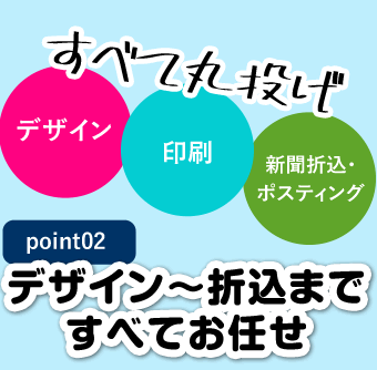 デザイン～折込まですべてお任せ